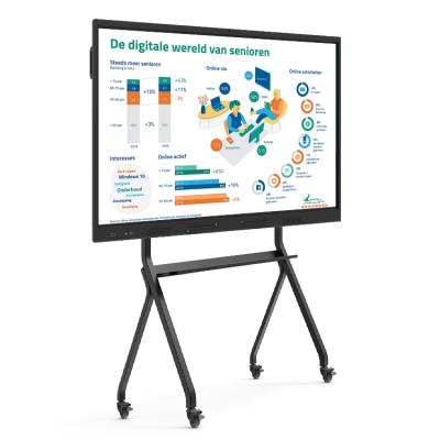 China Office School Multimedia Machine 65 Inch 10 Point LCD Interactive Smart Touch Screen Panel All In One Interactive Whteboard For Buzz Meeting for sale