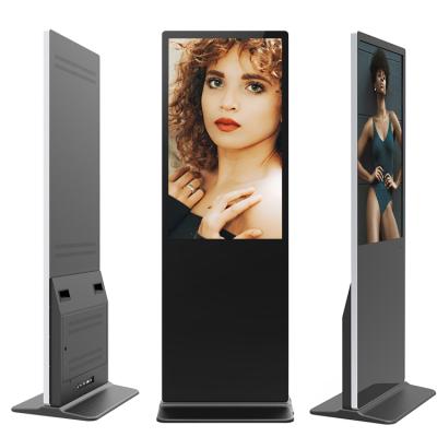 China 55 inch indoor advertising floor standing media player digital signage indoor lcd screen for sale