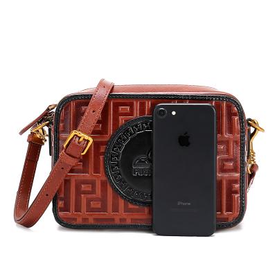 China Fashion Cow Leather Custom Messenger Bag Small Shoulder Bag Cross - Body Women for sale