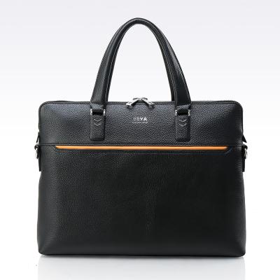 China Wholesale Custom Polyester Full Grain Business Genuine Leather Travel Men Bags for sale