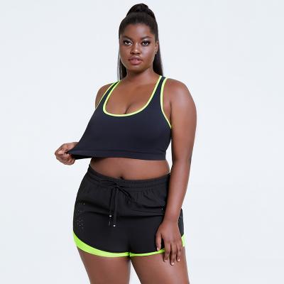 China Breathable Ladies Plus Size Sports Wear Yoga Sets Activewear Sets Sports Bra Fitness Gaiters Gym Fitness Clothing Tops Sportswear Women for sale