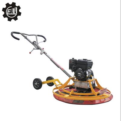 China Heavy Type Hotels Walk Behind Power Trowel 1000mm Petrol Power Trowel Machine Gasoline Engine 5.5-6.5HP for sale