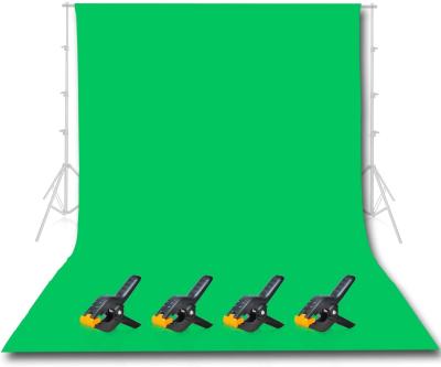 China Can be ironed and 3*1m washable 9*3feet factory solid green OEM fabric foldable backdrop for photo for sale