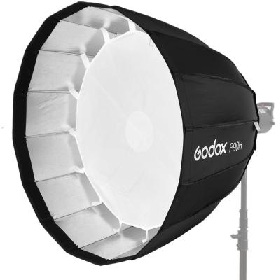 China Godox P90H Deep Parabolic Softbox 90cm Deep Parabolic Softbox with Bowens Mount for Studio Flash Speedlite for sale