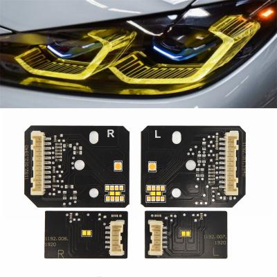 China Lemon Yellow LED Modules JHDZ DRL LED Modules Lemon Yellow Board Set For Car Accessories Spec. M3 G80 M4 G82 G83 G22 Laser Headlight US 2021 Onwards for sale