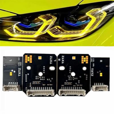 China Lemon Yellow LED Modules JHDZ DRL LED Modules Lemon Yellow Board Set For Car Accessories Spec. M3 G80 M4 G82 G83 G22 Laser Headlight US 2021 Onwards for sale