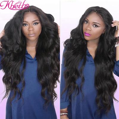 China Full body wave temple ndian hair lace wig, raw indian hair full lace wig and long indian hair wig for sale