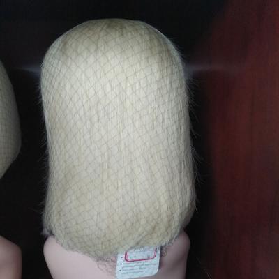 China Silky Straight Natural Wave Wig 100% Human Hair On Grid Short 613 Full Lace Wig Virgin Hair for sale