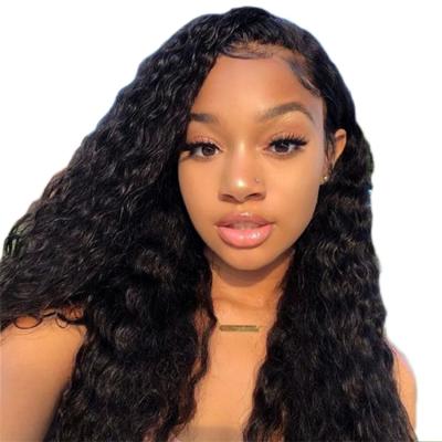 China Headband Deep Wave Wig Kbeth Color Wig For Black Women Brazilian Virgin Kinky Curly Summer 100% Soft Breathable Lace Wig Remy Fashion Full HD Seller for sale