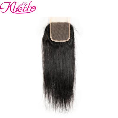 China Peruvian Virgin Cheap Top Straight Silky Straight Full Hair Peruvian Cuticle Grade Wave Lace Closure for sale