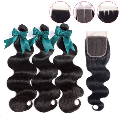 China Silky Straight Remy Brazilian Women's Closure China Seller Many Different Size 4*4 Part Body Wave 3 Way Piece Kbeth Hair Lace Closure Piece for sale