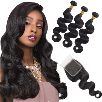 China Wholesale Kbeth Brazilian Hair Mink Hair 4x4 Grade 9A Body Wave Lace Up Closure 2021 Body Wave 16 18 20 22 24 Inch Wavy Closures In Stock for sale