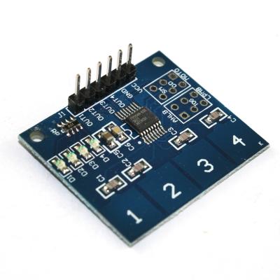 China NEW 4 Channel Digital General Purpose Touch Sensor Capacitive Switch Module Button TTP224 for sale