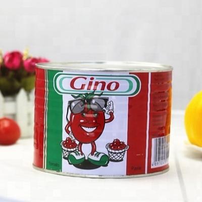 China Cheap Tomato Paste Sauce Canned Tomato Paste For Ghana GINO Brand Tomato Paste for sale