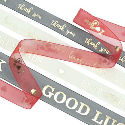 China Factory wholesale washable/recycled/high tenacity/polyester sustainable single and double sided satin silk ribbon custom logo ribbon for sale