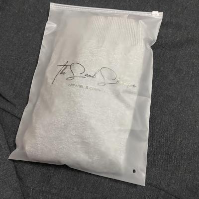 China Eco Friendly Recyclable Zipper Bag Custom Frosted Zipper Bag Zipper Bag For Clothes for sale