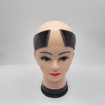 China A-shape Trpaezoidal A-shape Or Trapezoidal Wig Grip With Double Sided Velvet Hair Band Adjustable Headband Accept Customized Design for sale