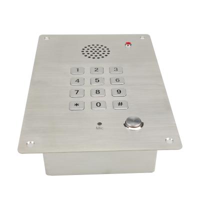 China RESET Stainless Steel Door Phone Intercom With 12 Keys Backlit Keypad for sale