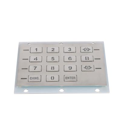 China Access Control OEM or DOM Customized Colors Led Metal Vending Machine Stainless Steel Waterproof Keypad for sale