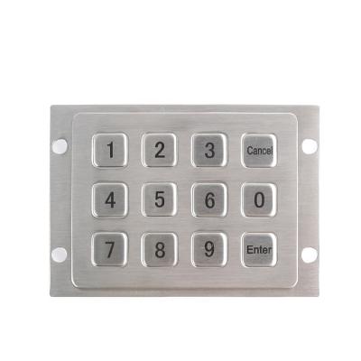 China Remote Controller Metal Stainless Steel Keyboard For ATM Terminal Vending Machine for sale