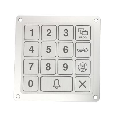 China Waterproof Access Control Factory Supply IP68 Bezel Keypad With Matrix Layout for sale