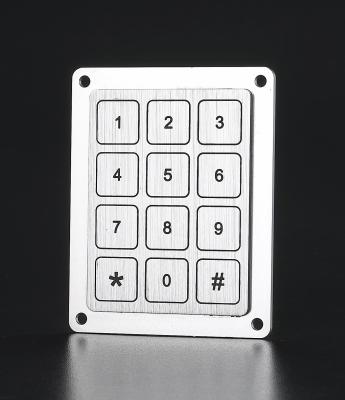 China Higher Quality Waterproof Access Control Metal IP68 Keypad USB Interface With 12 Key Buttons for sale