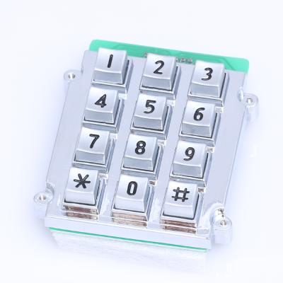 China Matrix 3x4 IP65 Znic Remote Waterproof Alloy Controller Keypad for sale