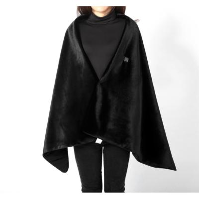 China Medium Women's Trench Coat Velvet Poncho Cape Coat Outwear Heating Cloak 100% Polyester Fiber Fabric for sale