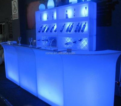 China Commercial Furniture China Factory Led Bar Cocktail Furniture Led Bar Counter For Outdoor / Garden for sale