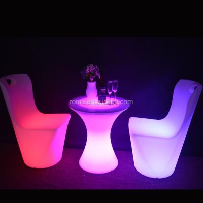 China Bar Table led furniture restaurant cafe bars nightclubs combination light tables and chairs KTV remote creative tea table for sale