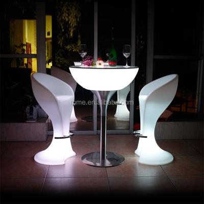 China Commercial Bar Table Furniture LED Luxury Bar Tables Illuminated Led Bar Tables for sale