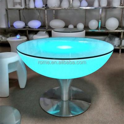 China Waterproof PE plastic led light bar table with remote control for sale