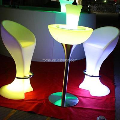 China High bar Table bar table and chair/outdoor led furniture/tall cocktail table for sale