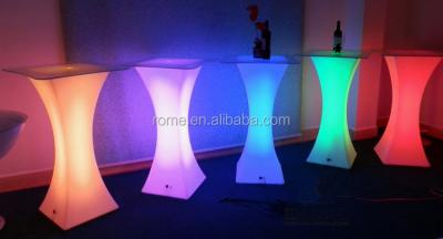 China outdoor bar chair light bar table led cube light bar, nightclub bar table for sale