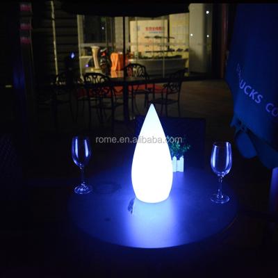 China Fashionable Flame Shape LED Table Lamp Night Light Decoration Colorful Bed Lamp for sale