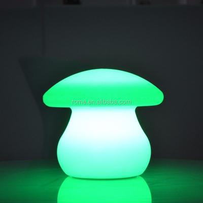 China Modern Outdoor Garden Colorful Decorative Mushroom Shape Led Table Lamp for sale