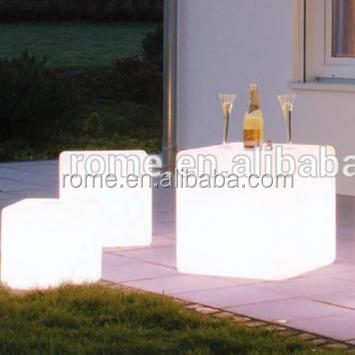 China Bar Chair RGB Color Changing LED Cube / LED Cube Chairs / Light Cube Seat for sale