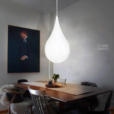 China Residential Most Popular PE Plastic Waterdrop Pendant Lamp / Decoretive Pendant Light for sale