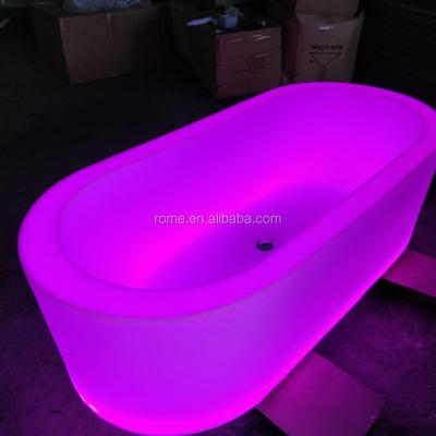 China Soaking Color Change Led Light Bathtub / Outdoor Portable Bathtubs for sale