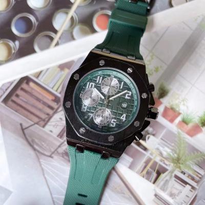 China Fashion \men's sports classic \quartz calendar needle men's fashion popular business casual hexagon \sports three watch for sale