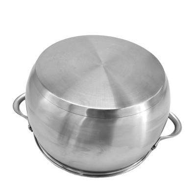 China Sustainable Customized 8Pcs Easy To Clean Metal Heavy Duty Fashion Sturdy Sets Soup Pot Stainless Steel Cookware for sale