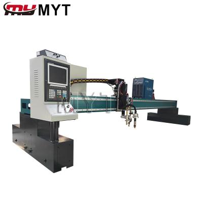 China Hotels myt gantry cnc iron plasma cutting machine huayuan steel 6000MM for sale