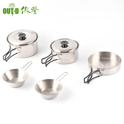 China Sustainable Professional Design Simple Kitchen Cooking Stainless Steel Cookware Set for sale