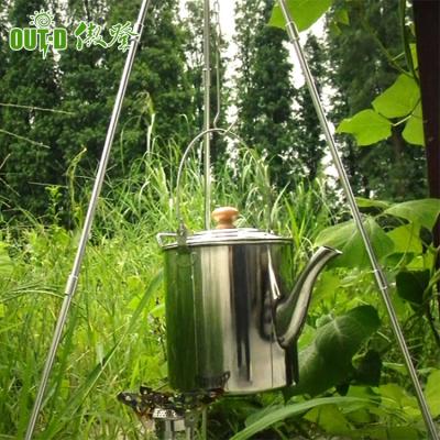 China Durable Portable Wide Stainless Steel Water Kettle / Large Capacity Camping Kettle Maker for sale