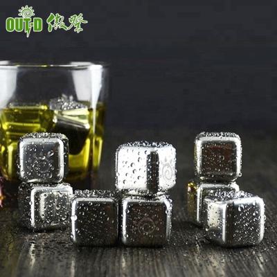 China Viable Stainless Steel Stones Wine Cooler Wisky Ice Cubes for sale