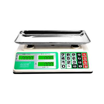 China WITH LID 88LB/40kgs Commercial Digital Price Computing Scale Electronic Counting Scale with Green LCD Backlight Food Weight Scale for sale