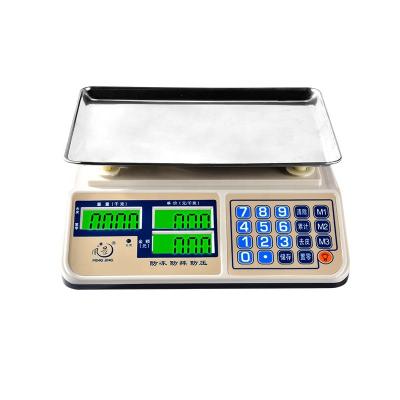 China WITH LID OEM 40KG ACS Digital Price Computing Weighing Scale 88LB Electronic Food Meat Counting Weighing Scale with Stainless Steel Plate for sale