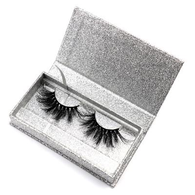 China Natural Fluffy 3D Dramatic Invisible Band False 25MM Long Mink Eyelashes New Fashion Natural Free Sample 2021 for sale