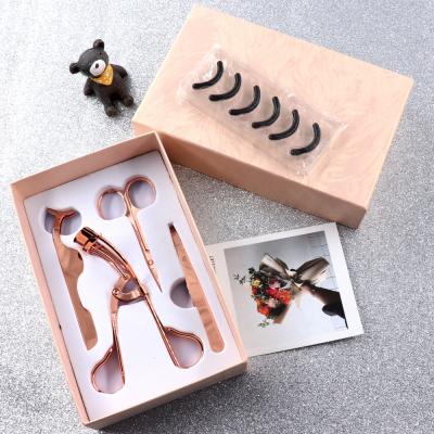 China Wholesale Eyelash Curler Kit Eyelash Curler Kit Gold Eyelash Tools Private Label Eyelash Tweezers Set for sale