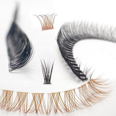 China Feather DIY Extra Fine Strip Different Group Eyelashes Pre Cut Diy Segment Lashes Superfine Ribbon Lick for sale